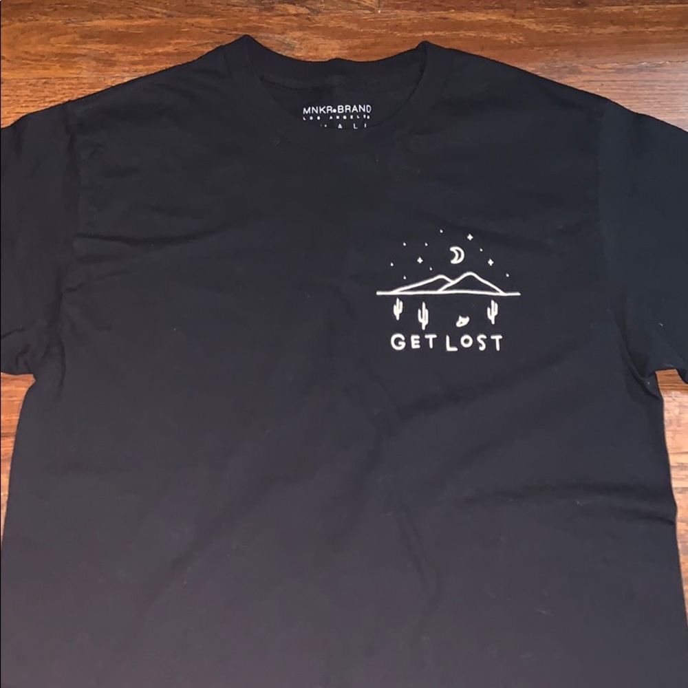 Mnkr brand get lost shirt